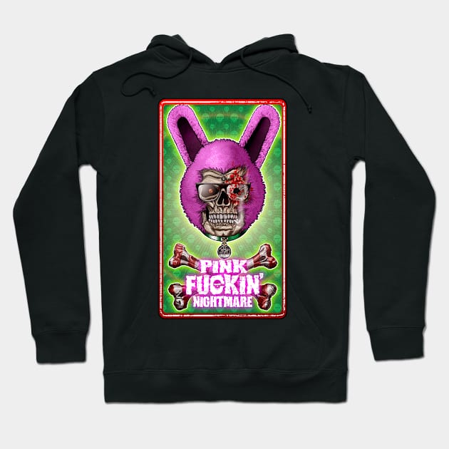 Pink F*****g Nightmare, Christmas, Skull Hoodie by HEJK81